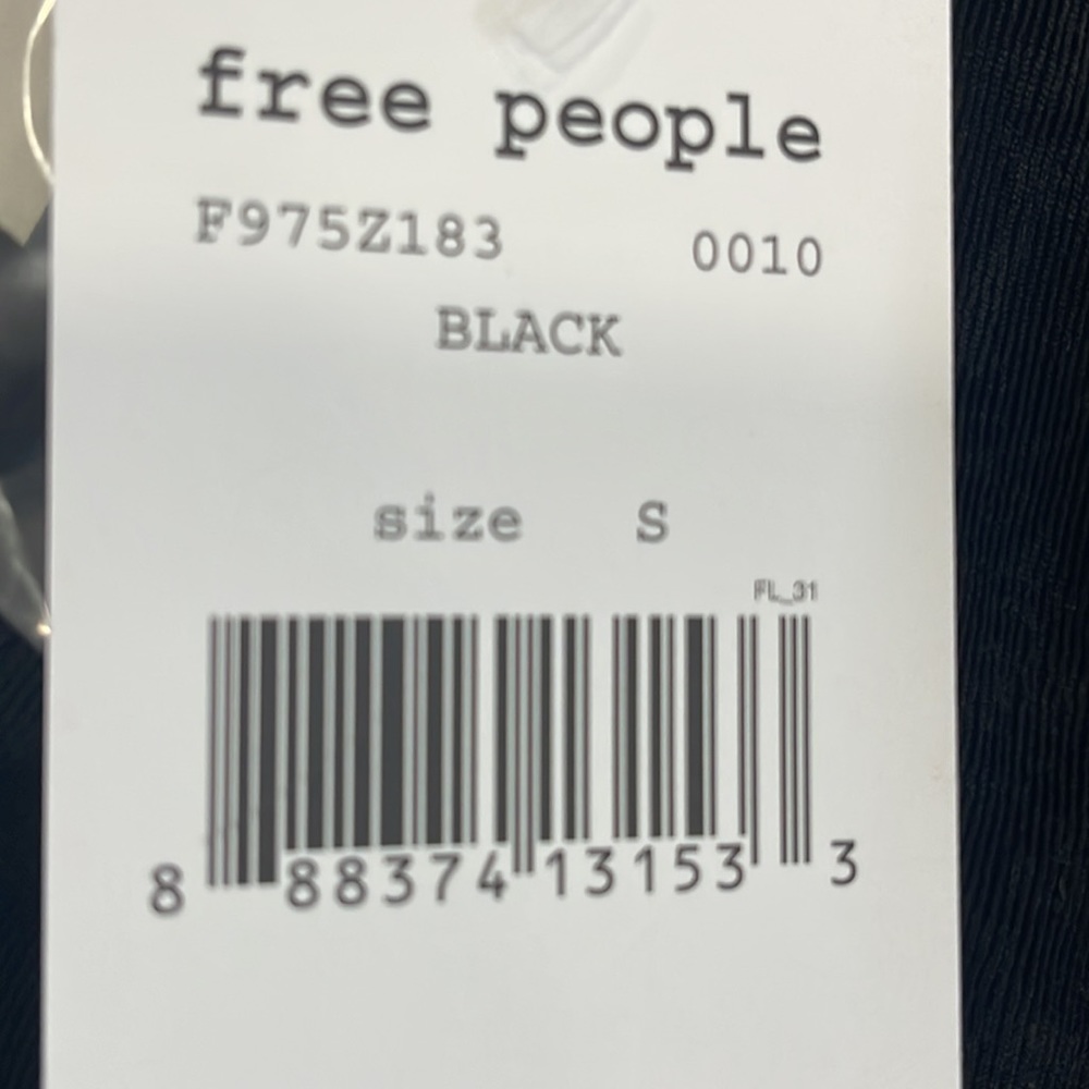 Free People Sexy Lined Sheer Print and Open Lace Panel Back Black Mini Dress-S - Picture 13 of 13